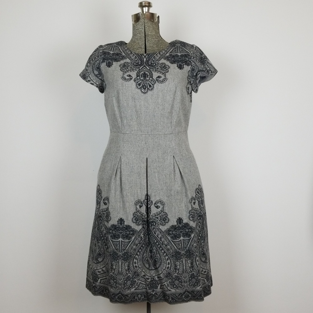 NWT Talbots Petites Gray Wool Dress